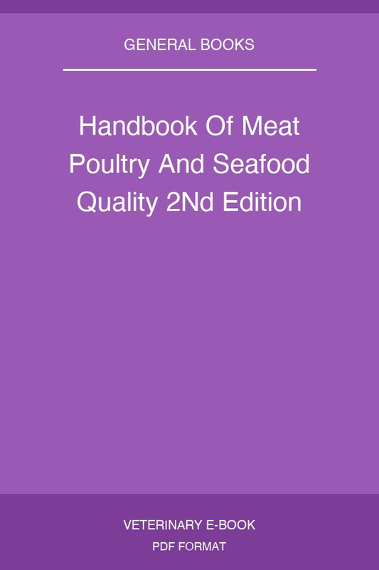 Handbook Of Meat Poultry And Seafood Quality 2Nd Edition