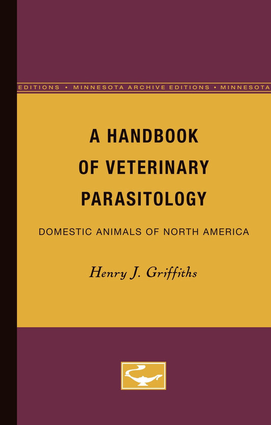 Handbook Of Veterinary Parasitology Domestic Animals Of North America — front cover