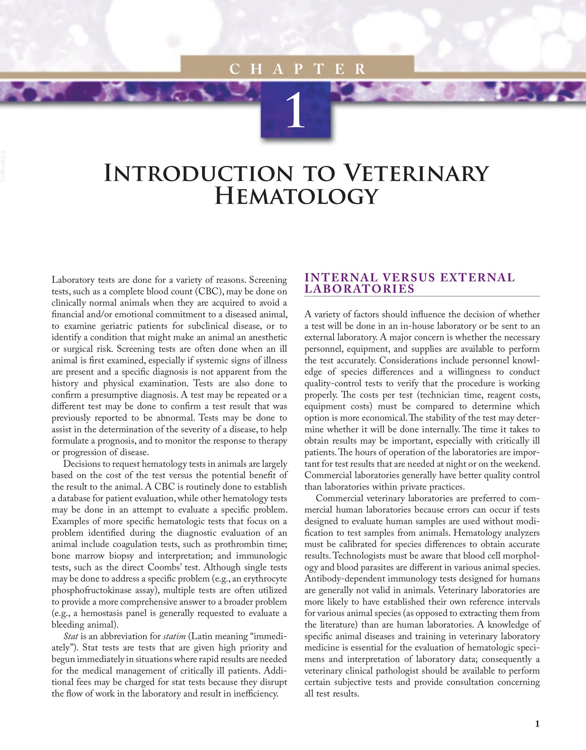 Veterinary Hematology: A diagnostic guide and Color Atlas