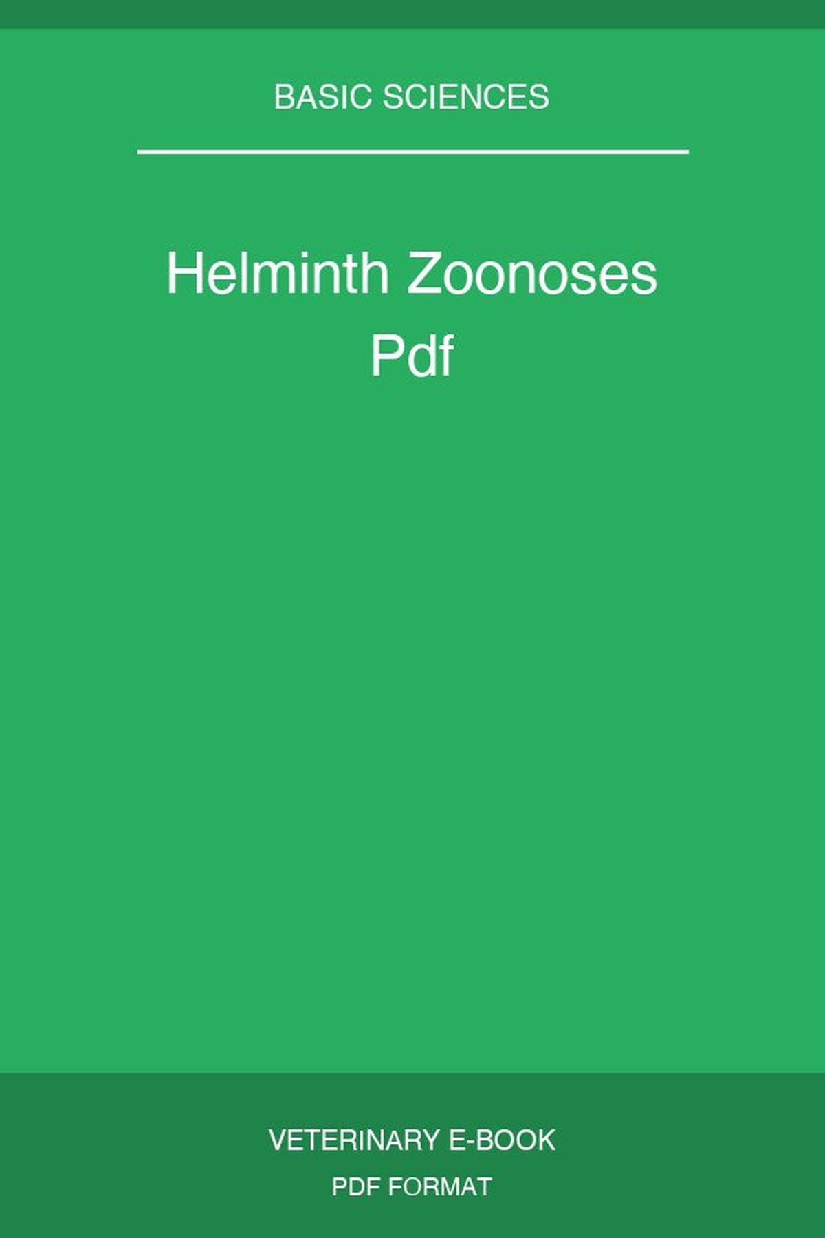Helminth Zoonoses