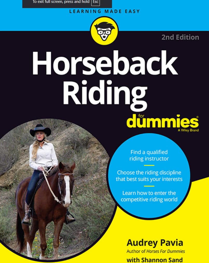 Horseback Riding For Dummies 2Nd Edition