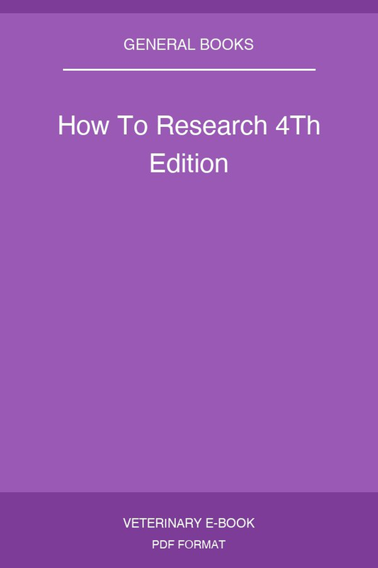 How To Research 4Th Edition