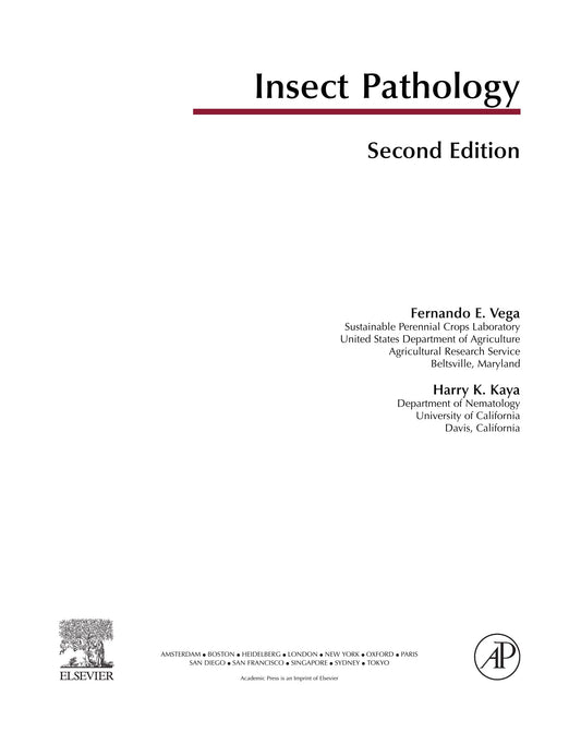 Insect Pathology 2Nd Edition