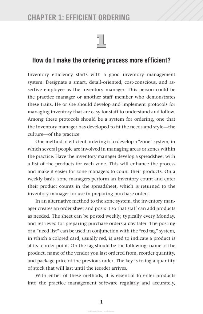 Look Inside page 10 - 101 Veterinary Inventory Questions Answered