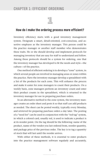 Look Inside page 10 - 101 Veterinary Inventory Questions Answered