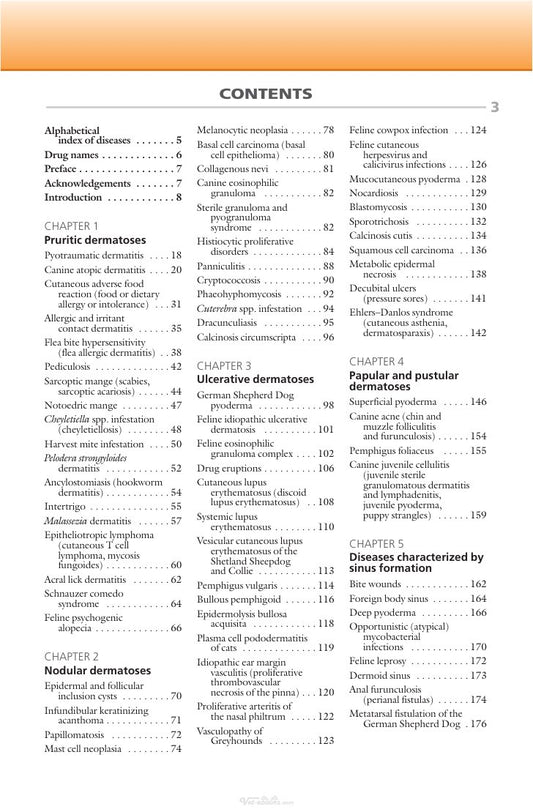Look Inside page 4 - A Colour Handbook of Skin Diseases of the Dog and Cat 2ND Edition