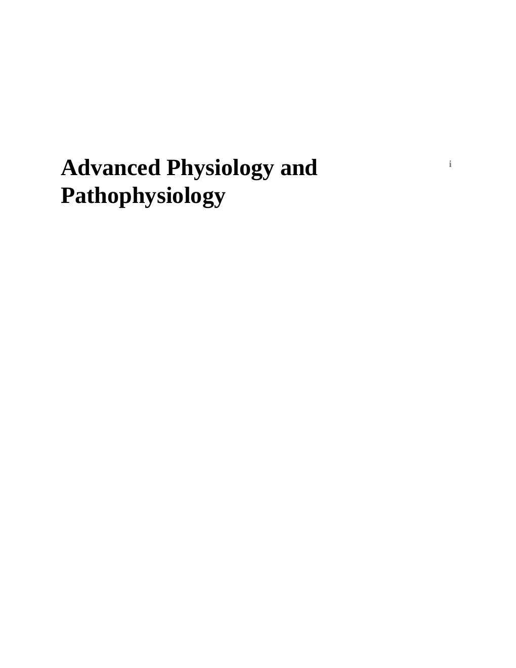 Look Inside sample page 2 - Advanced Physiology And Pathophysiology Essentials For Clinical Practice
