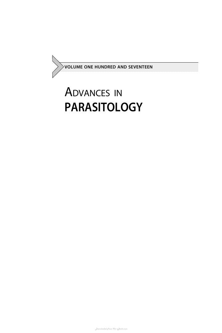Look Inside sample page 2 - Advances in Parasitology Volume 117