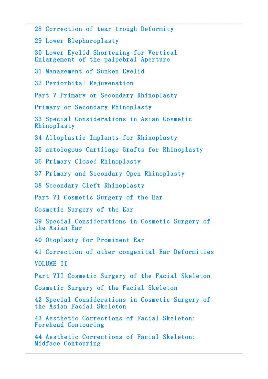 Preview page of Aesthetic Plastic Surgery in Asians: Principles and Techniques