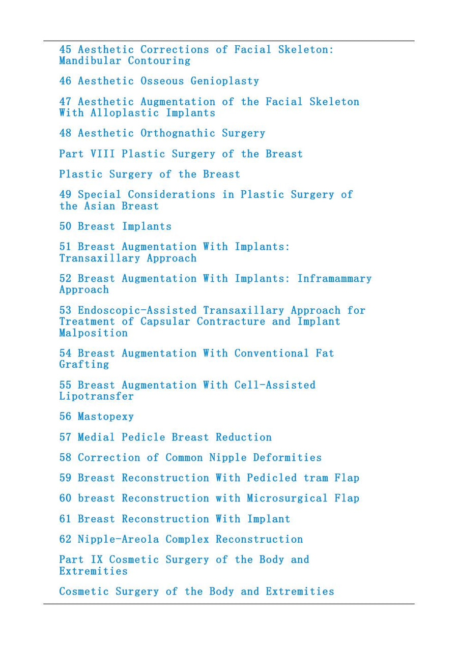 Preview page of Aesthetic Plastic Surgery in Asians: Principles and Techniques