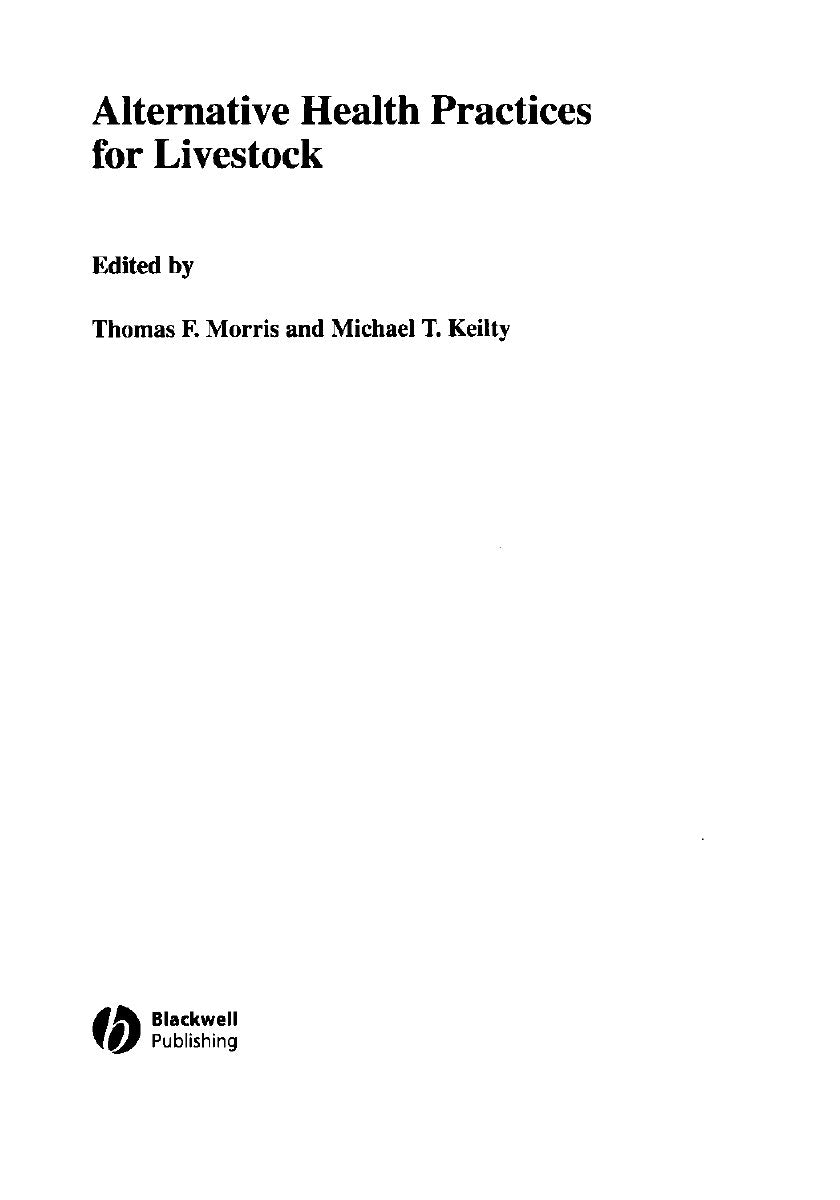 Look Inside sample page 2 - Alternative Health Practices For Livestock