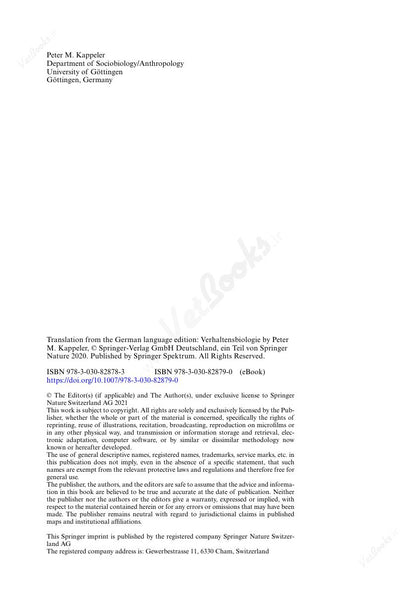 Look Inside page 5 - Animal Behaviour: An Evolutionary Perspective