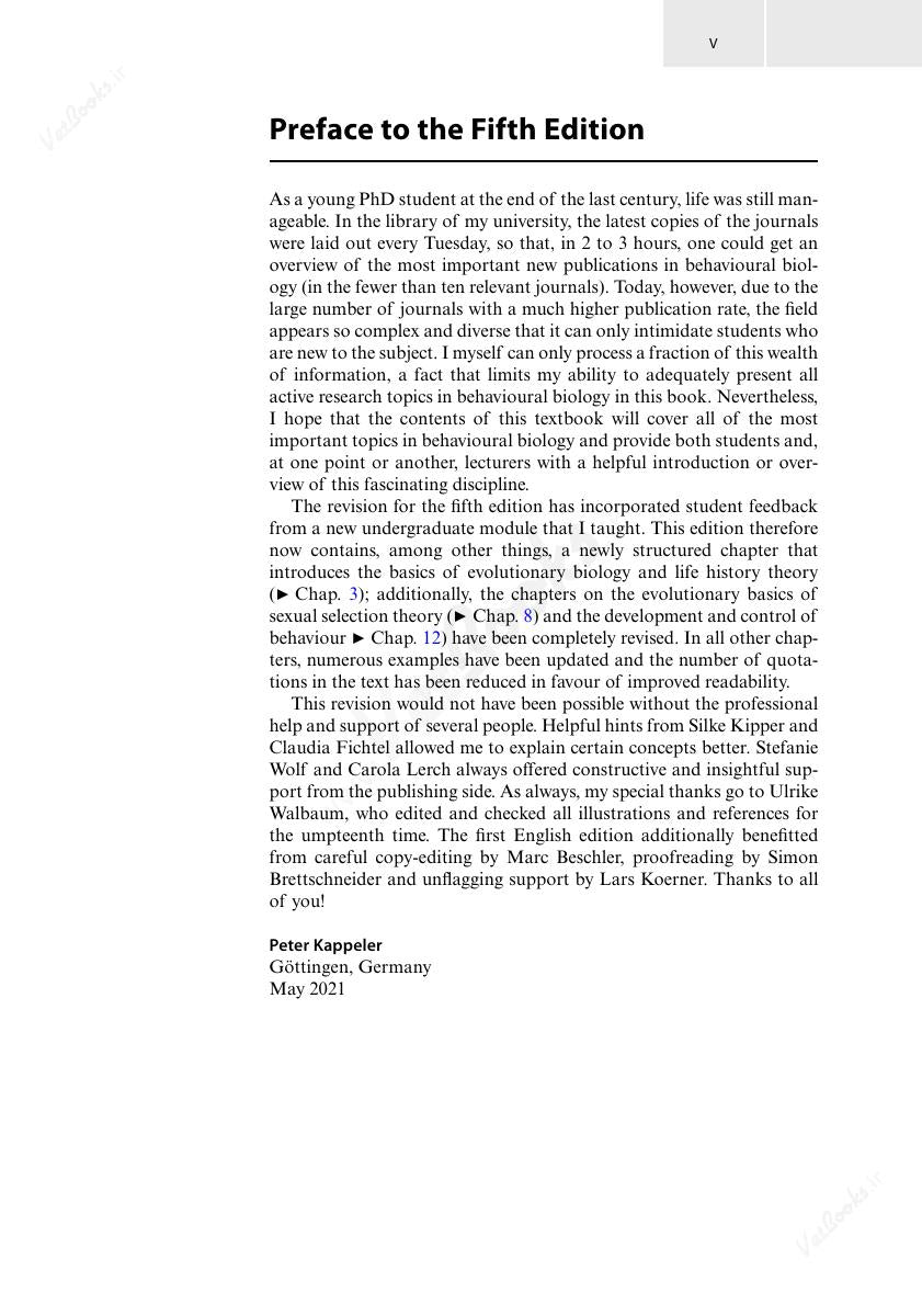 Look Inside page 6 - Animal Behaviour: An Evolutionary Perspective
