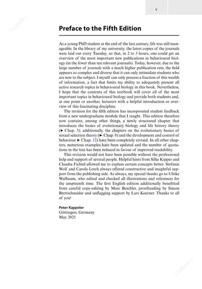 Look Inside page 6 - Animal Behaviour: An Evolutionary Perspective