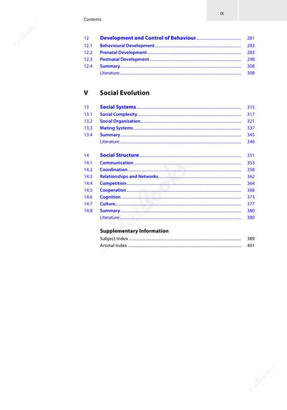 Look Inside page 9 - Animal Behaviour: An Evolutionary Perspective