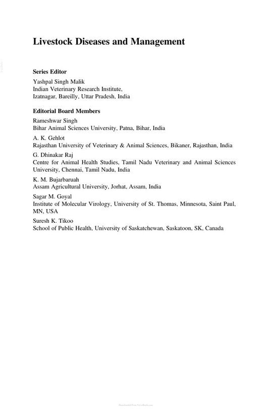 Look Inside sample page 2 - Animal Origin Viral Zoonoses