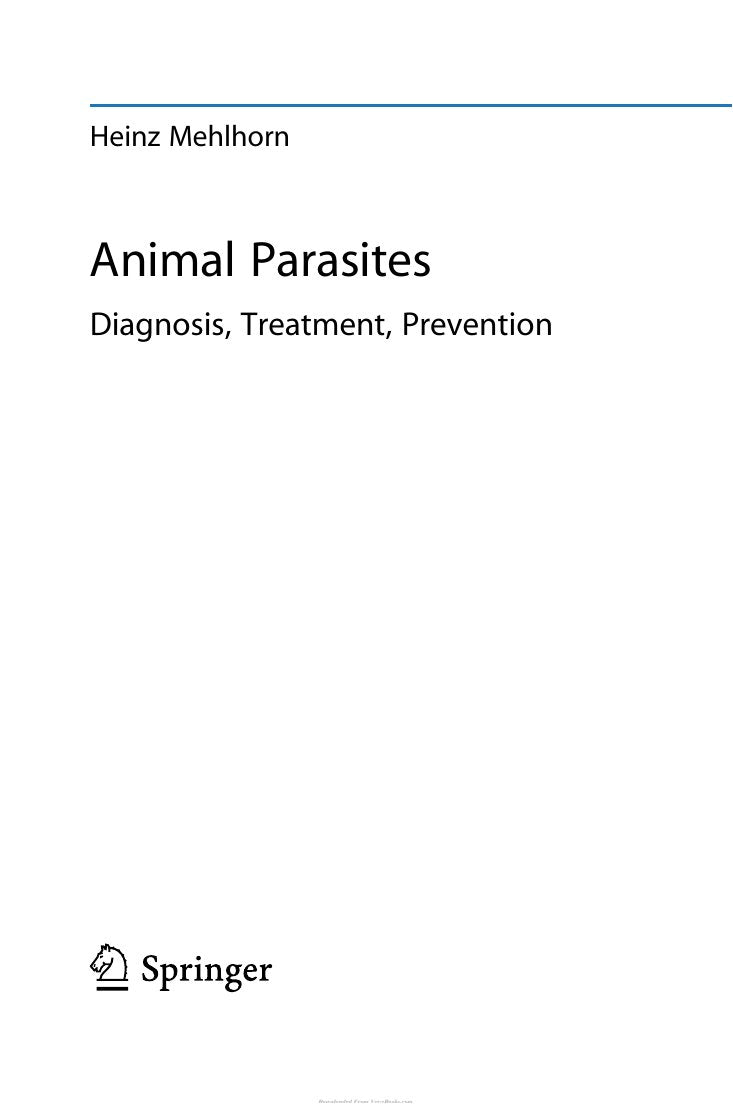 Look Inside sample page 3 - Animal Parasites 8211 Diagnosis Treatment Prevention