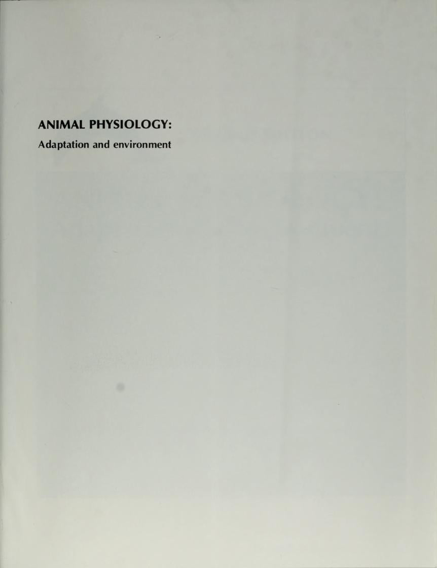 Preview page of Animal Physiology: Adaptation and Environment 2nd Edition