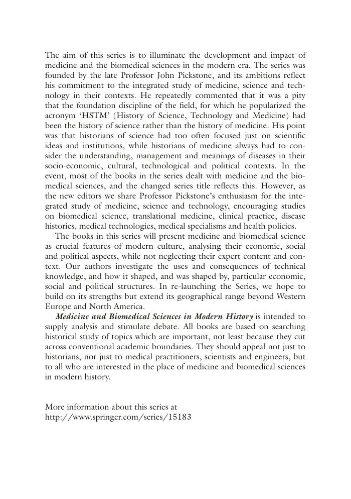 Look Inside sample page 3 - Animals And The Shaping Of Modern Medicine One Health And Its Histories