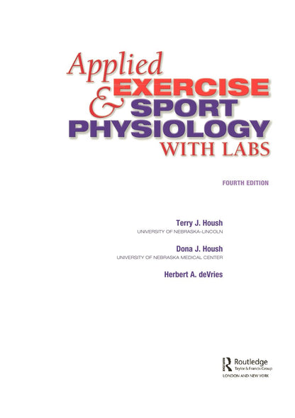 Look Inside page 2 - Applied Exercise and Sport Physiology 4th Edition