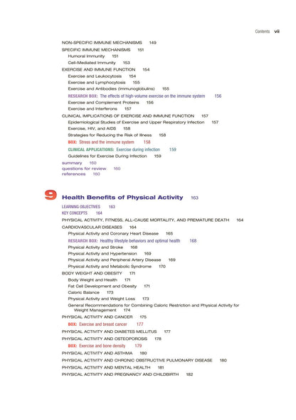Look Inside page 8 - Applied Exercise and Sport Physiology 4th Edition