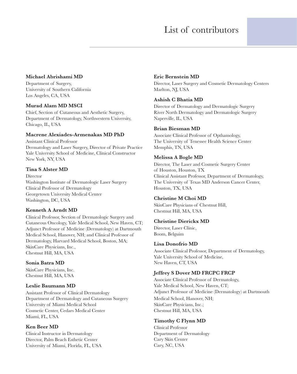 Look Inside page 2 - Atlas of Cosmetic Surgery 2nd Edition
