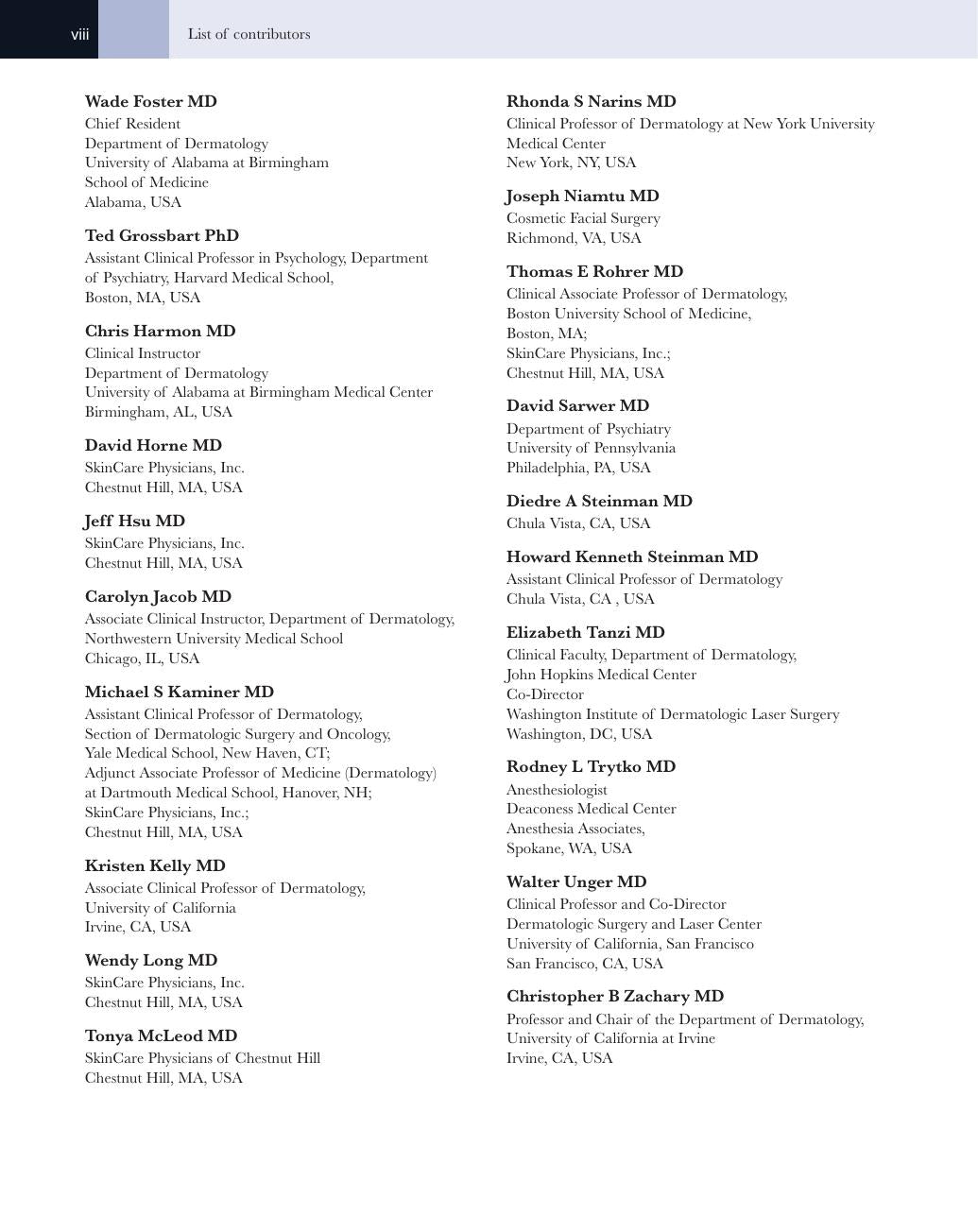 Look Inside page 3 - Atlas of Cosmetic Surgery 2nd Edition