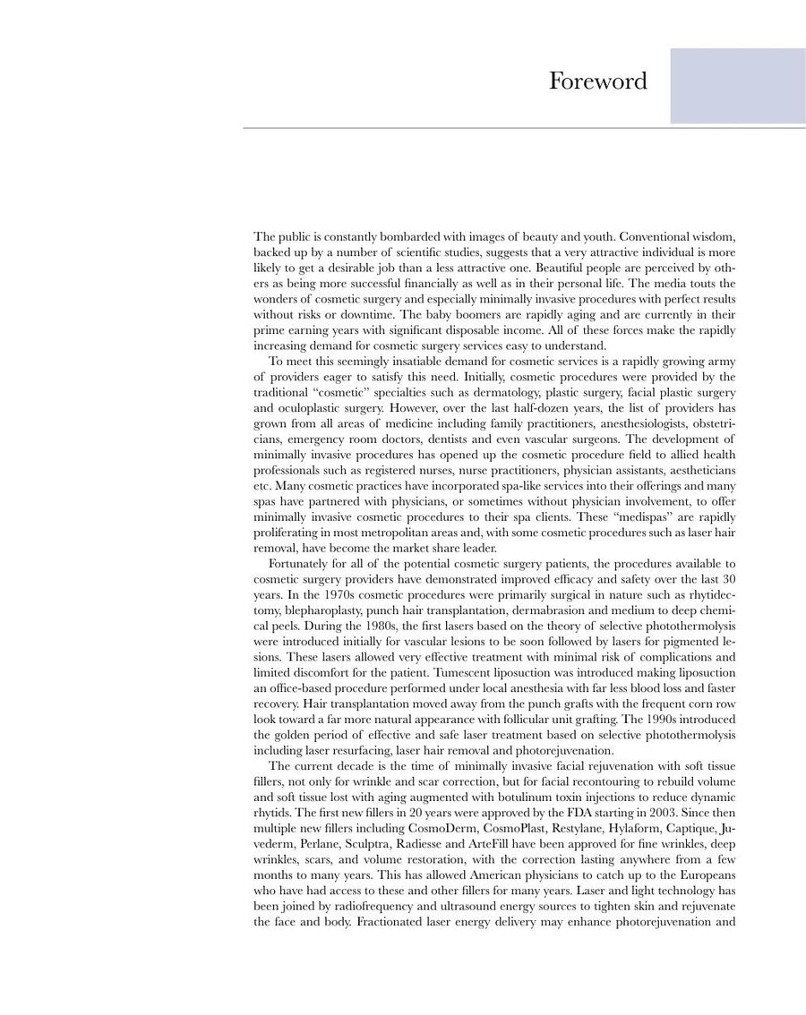 Preview page of Atlas of Cosmetic Surgery 2nd Edition