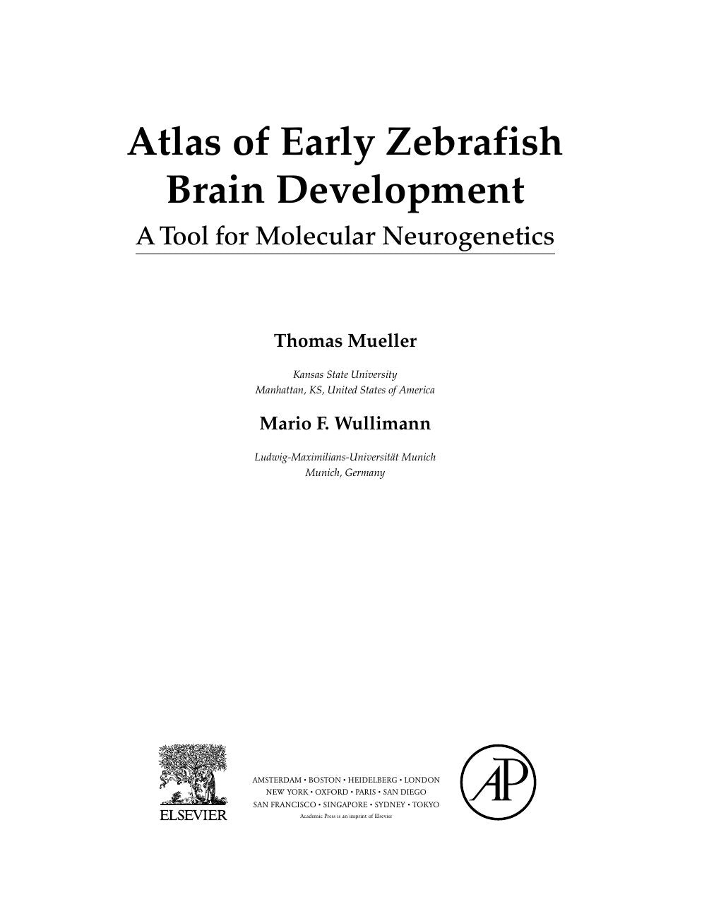 Look Inside sample page 3 - Atlas Of Early Zebrafish Brain Development 2nd Edition