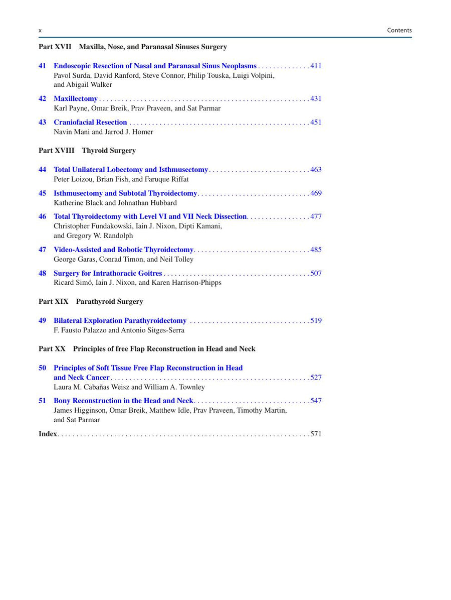 Preview page of Atlas of Head and Neck Surgery