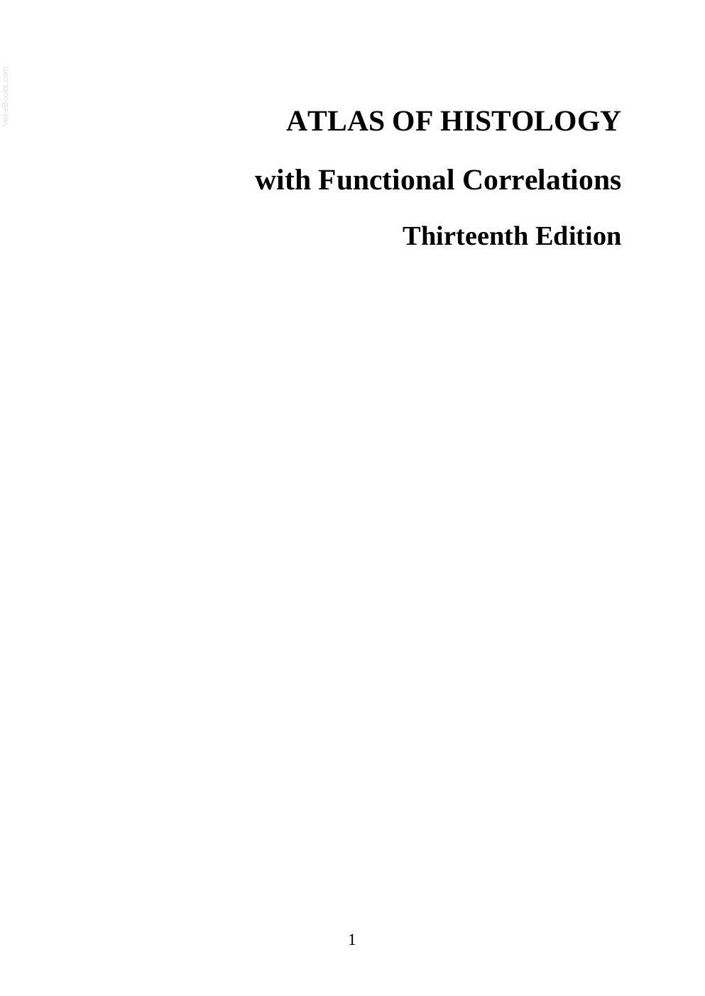 Look Inside sample page 2 - Atlas Of Histology With Functional Correlations 13Th Edition