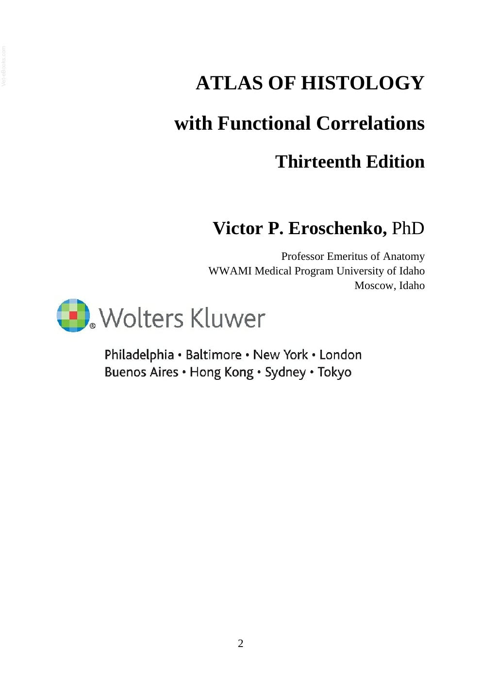 Look Inside sample page 3 - Atlas Of Histology With Functional Correlations 13Th Edition