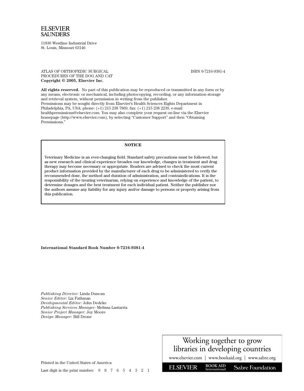 Look Inside sample page 2 - Atlas Of Orthopedic Surgical Procedures Of The Dog And Cat