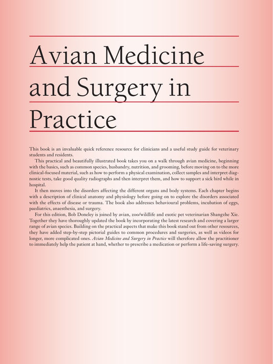 Look Inside page 2 - Avian Medicine And Surgery In Practice Companion And Aviary Birds 3Rd Edition