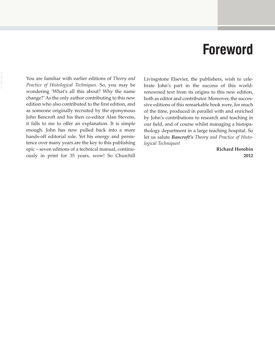 Look Inside page 6 - Bancroft's Theory and Practice of Histological Techniques 7th Edition