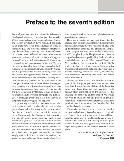 Look Inside page 7 - Bancroft's Theory and Practice of Histological Techniques 7th Edition