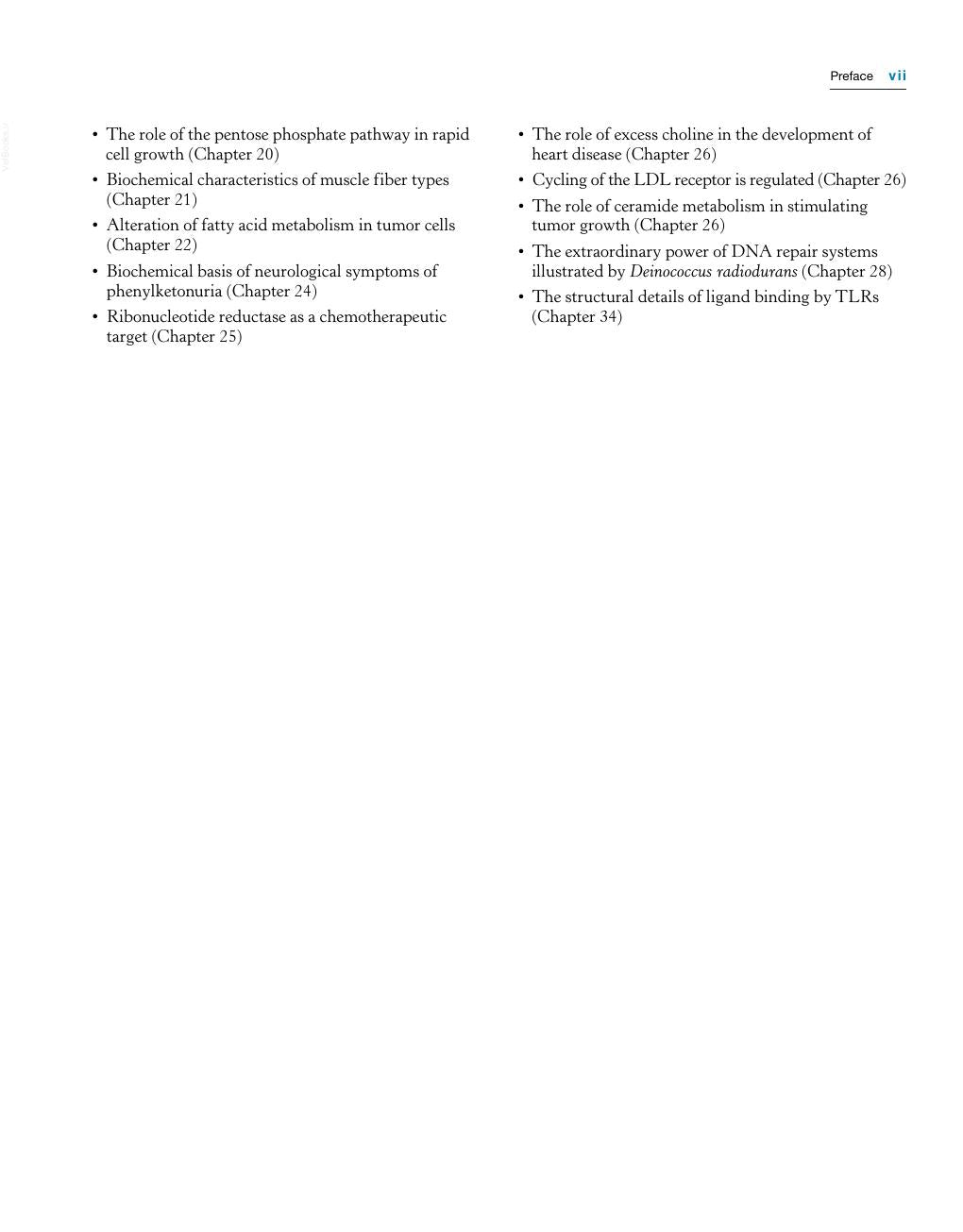 Look Inside page 8 - Biochemistry 8th Edition (Berg, Tymoczko, Gatto, Stryer)