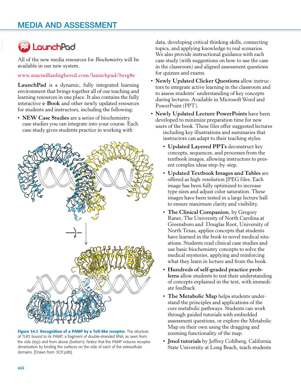 Look Inside page 9 - Biochemistry 8th Edition (Berg, Tymoczko, Gatto, Stryer)