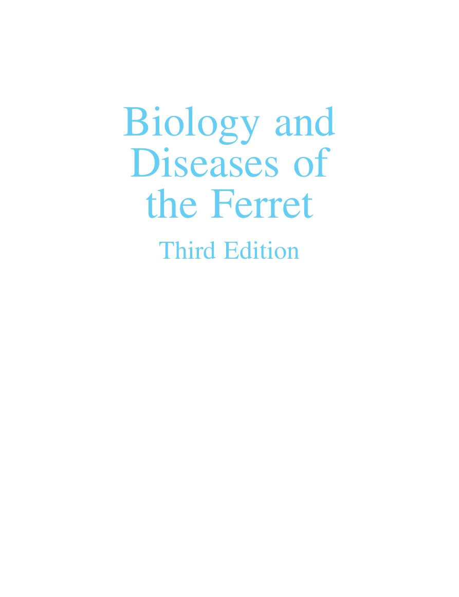 Look Inside sample page 2 - Biology And Diseases Of The Ferret 3Rd Edition