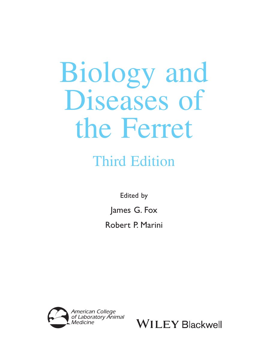 Look Inside sample page 3 - Biology And Diseases Of The Ferret 3Rd Edition