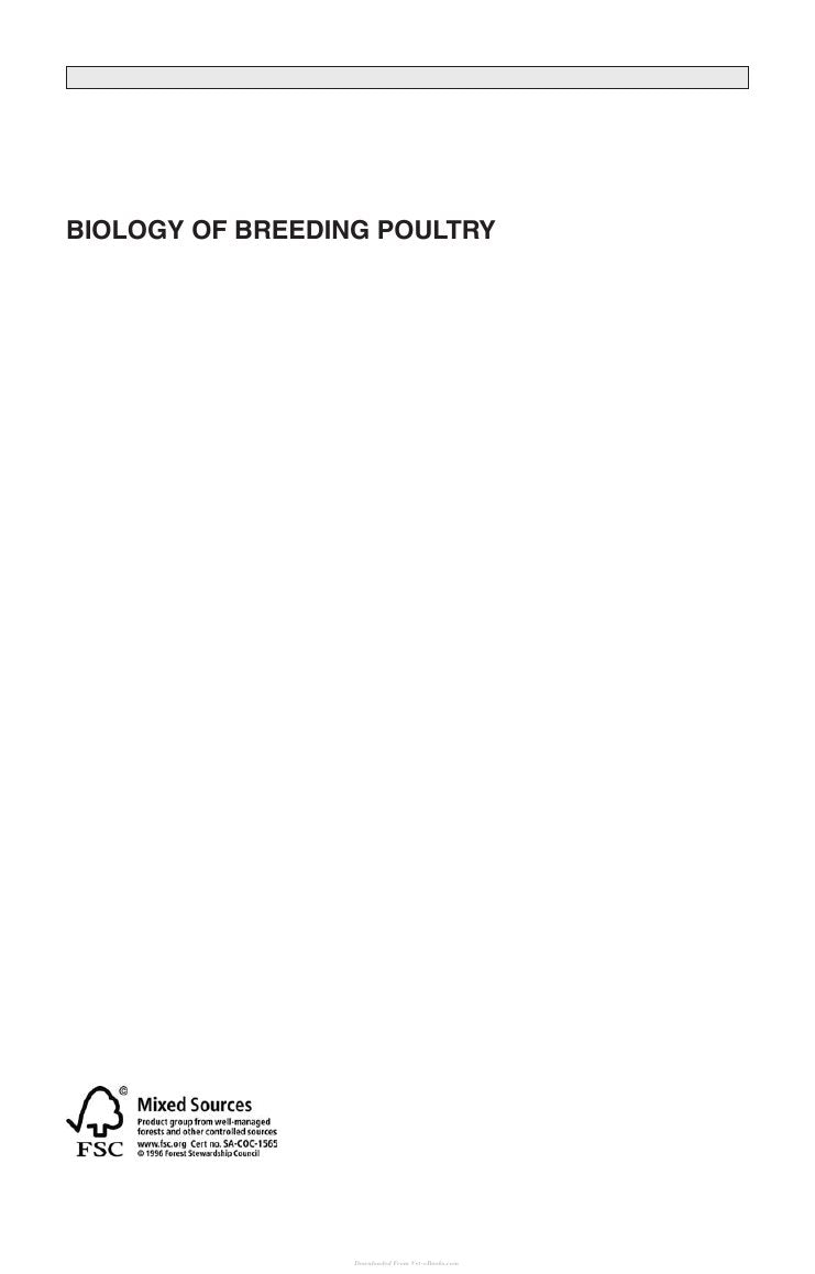 Look Inside sample page 2 - Biology Of Breeding Poultry Poultry Science Symposium Series