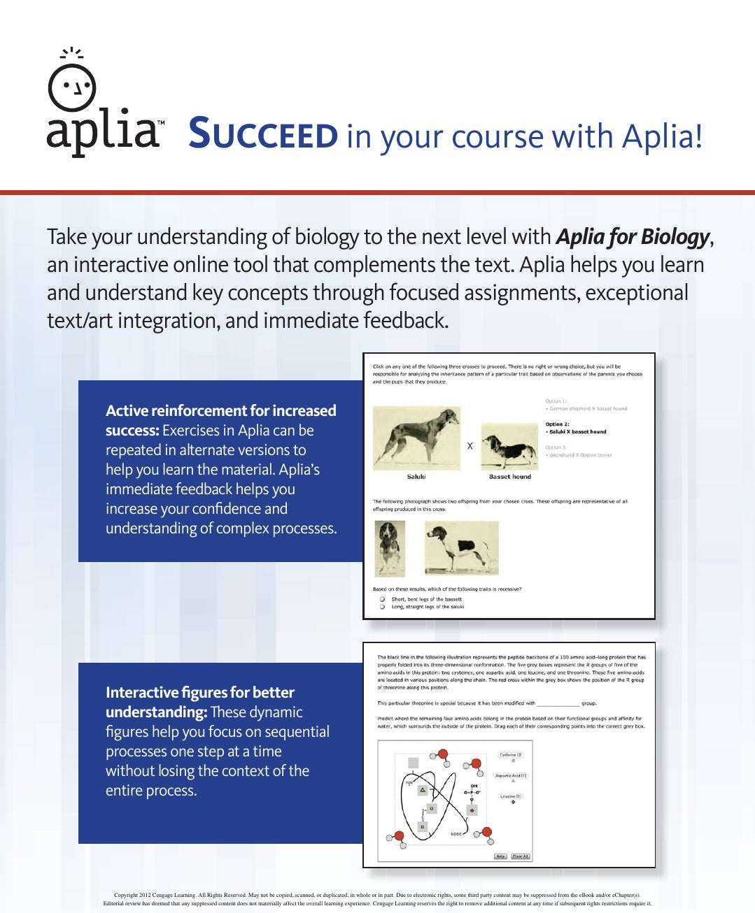 Look Inside page 2 - Biology The Dynamic Science 3rd Edition