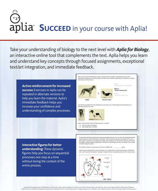 Look Inside page 2 - Biology The Dynamic Science 3rd Edition