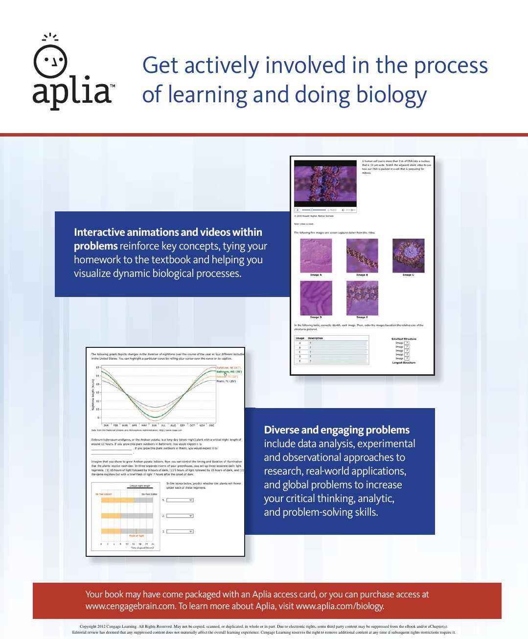 Look Inside page 3 - Biology The Dynamic Science 3rd Edition