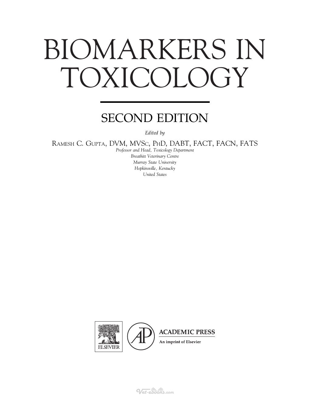 Look Inside sample page 2 - Biomarkers In Toxicology 2Nd Edition