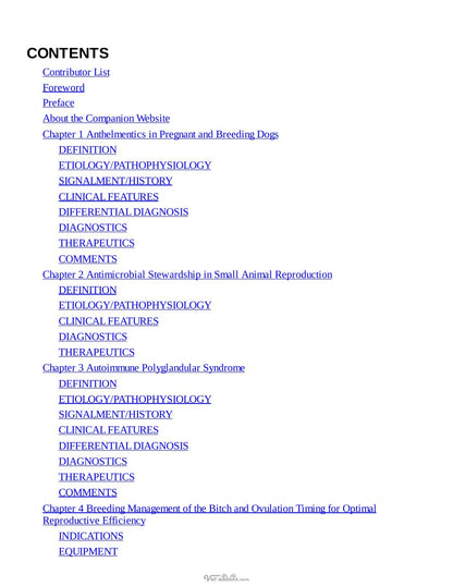 Look Inside page 4 - Blackwells Five Minute Veterinary Consult Clinical Companion Small Animal Endocrinology And Reproduction