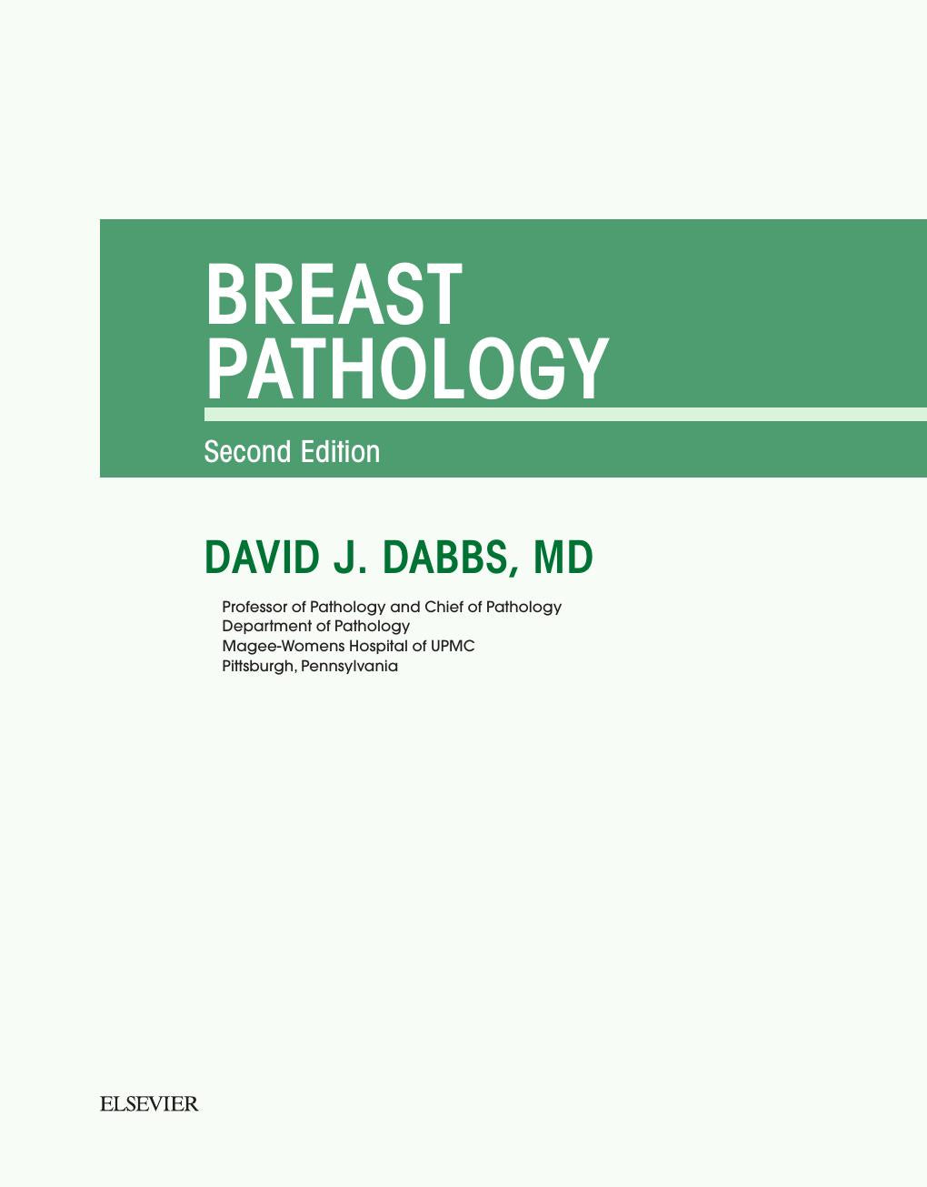 Look Inside page 2 - Breast Pathology 2nd Edition