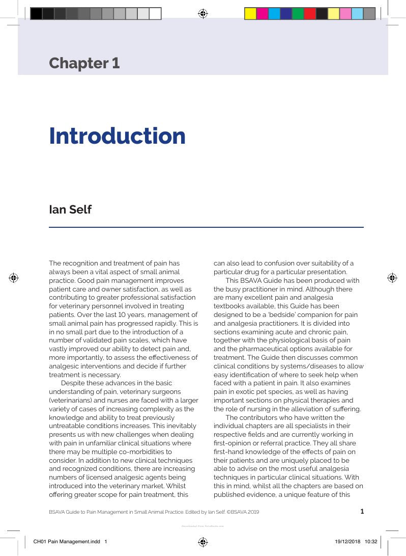 Look Inside page 6 - BSAVA Guide to Pain Management in Small Animal Practice
