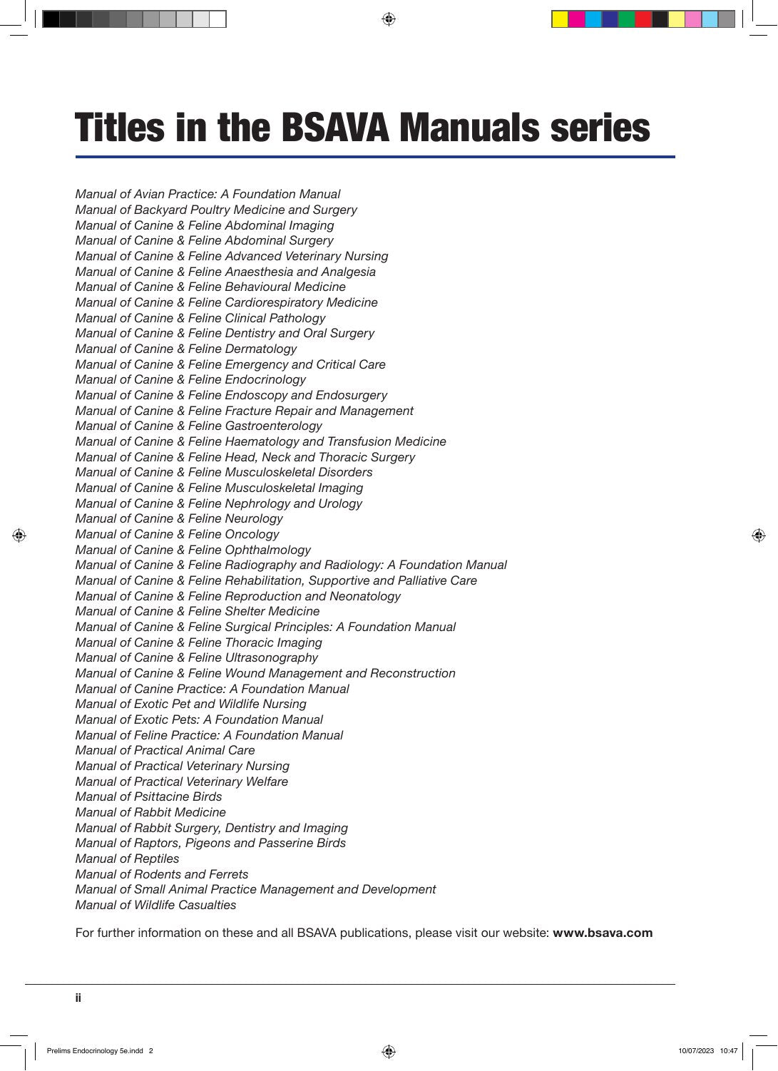 Look Inside sample page 3 - Bsava Manual Of Canine And Feline Endocrinology 5Th Edition