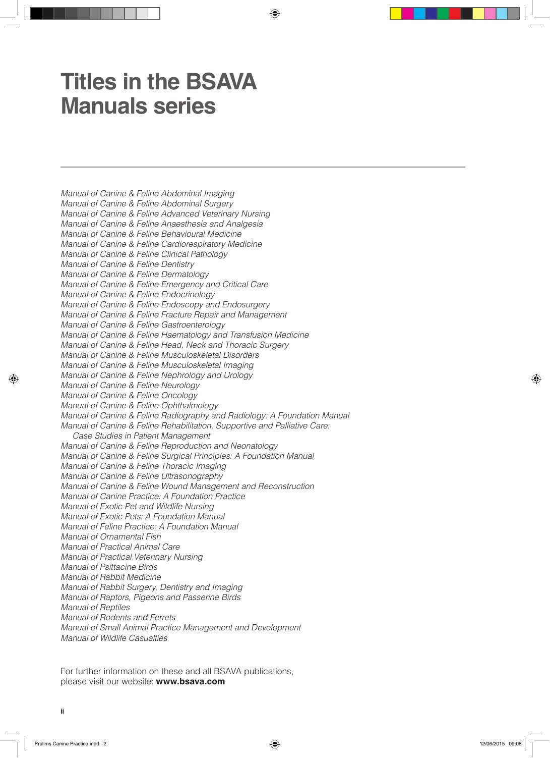 Look Inside sample page 3 - Bsava Manual Of Canine Practice A Foundation Manual
